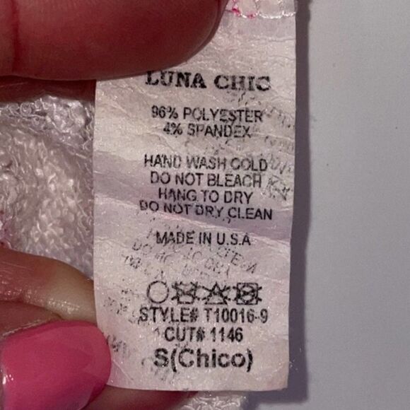 Luna Chic Leopard Knit Tank Pink Orange S Small - Picture 3 of 3